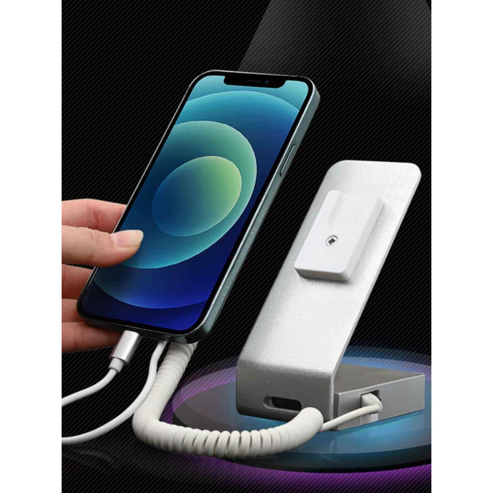 手机防盗器展示架托体验柜台报警锁真机演示充电金属固定支架底座