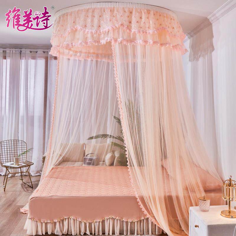 圆蚊帐架公形主风圆顶轨道支吸顶悬吊式天花板1.8m米床家用婚2201