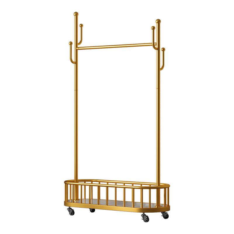 衣架落地卧室挂衣架可移动带轮家用客厅网红轻奢晾衣架简约衣帽架