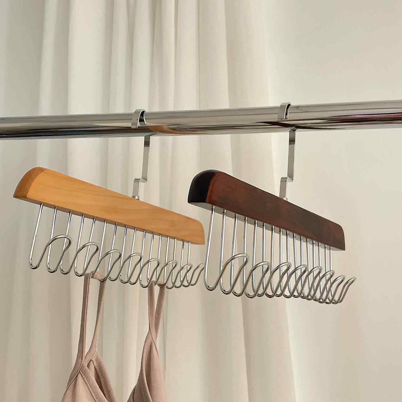 in多功能衣架家庭宿舍柜挂钩贴身吊带储物架防滑无痕晾衣架,收纳整理,木质衣架,淘宝优惠券,粉丝福利购,淘宝优惠卷