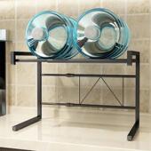 厨房收纳微波炉架物架伸缩微波炉架式 置层落地厨房整双理架