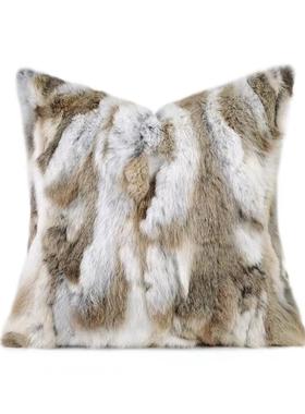 轻奢简约腰现代抱枕发枕客厅靠垫方枕样板间沙酒店YPN抱靠包枕