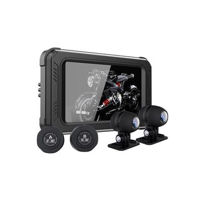 新款摩托车无线carplay智能安卓auto投屏行车记录仪胎压监测车机