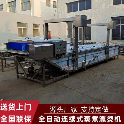 烘干豇豆护色焯水机桑叶清洗杀青漂烫机土豆片漂洗预煮漂烫机