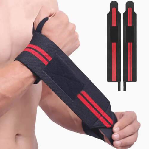1 pair of bandage wrapped wristbands for professional use in