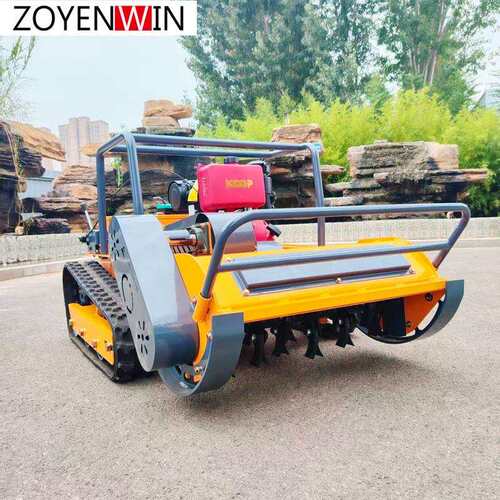 众源工厂直发遥控割草机马力柴油除草机履带式山地草坪果园碎草机