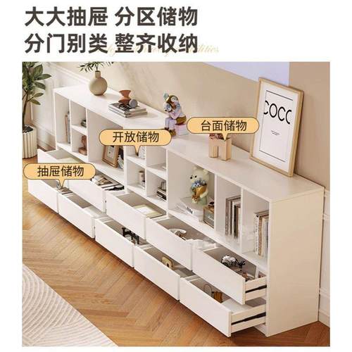 格子柜自由组合书柜书架断一体墙落地矮柜储物柜b677hfg隔收靠纳