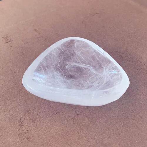 天然白水晶原石碗 水晶工艺品饰品净化消磁水晶雕刻家居装饰摆件