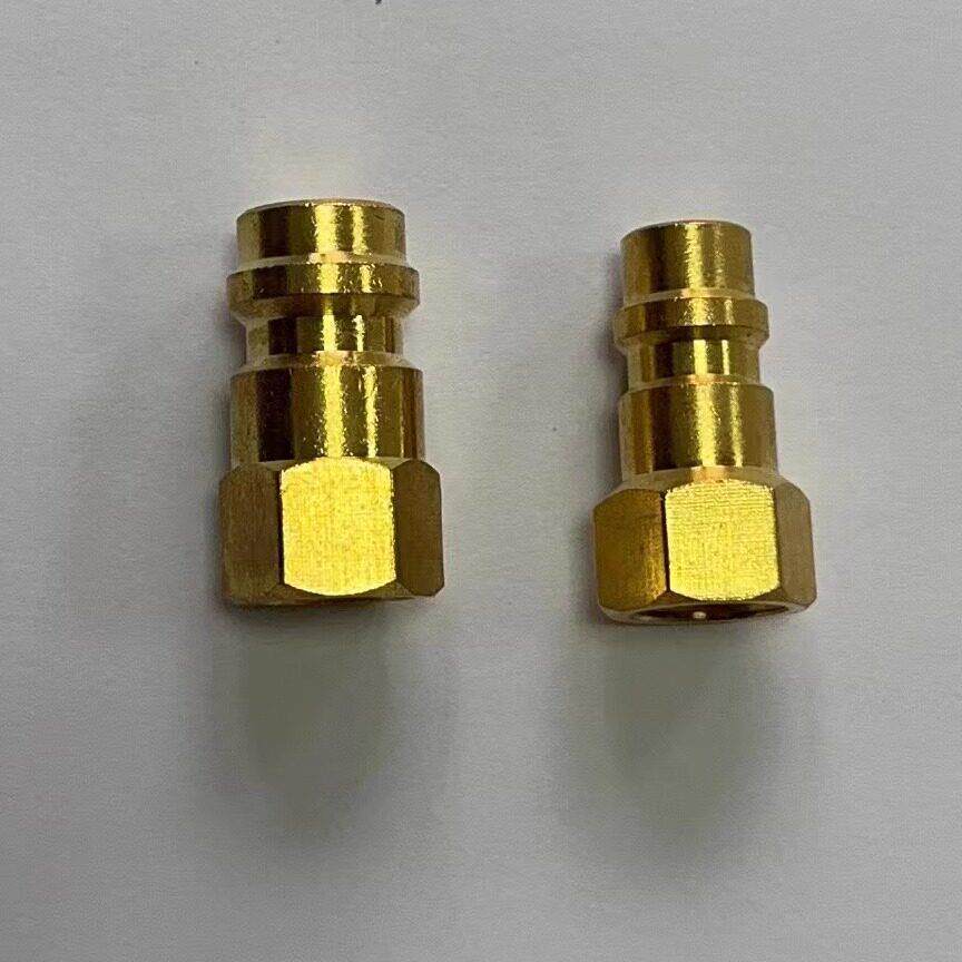 R134a汽车空调雪种冷媒制冷剂钢瓶转换接头加氟公接口1/4SAE