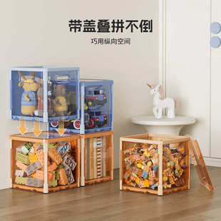 精品客厅带盖手提储物盒家用衣物玩具收纳箱多功能加厚透明整理收