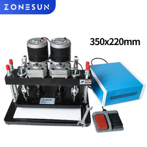 ZONESUN 电动刀模机5X22Cm皮革模切机照片纸PVC / EVA刀模切模机