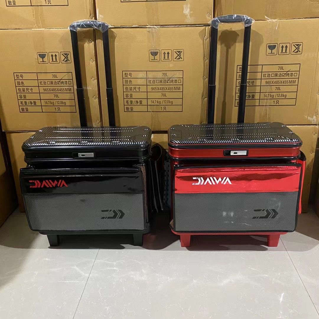 2023新款拉杆箱硬盖多功能活鱼桶大轮铝口鱼护桶钓鱼箱拉杆包