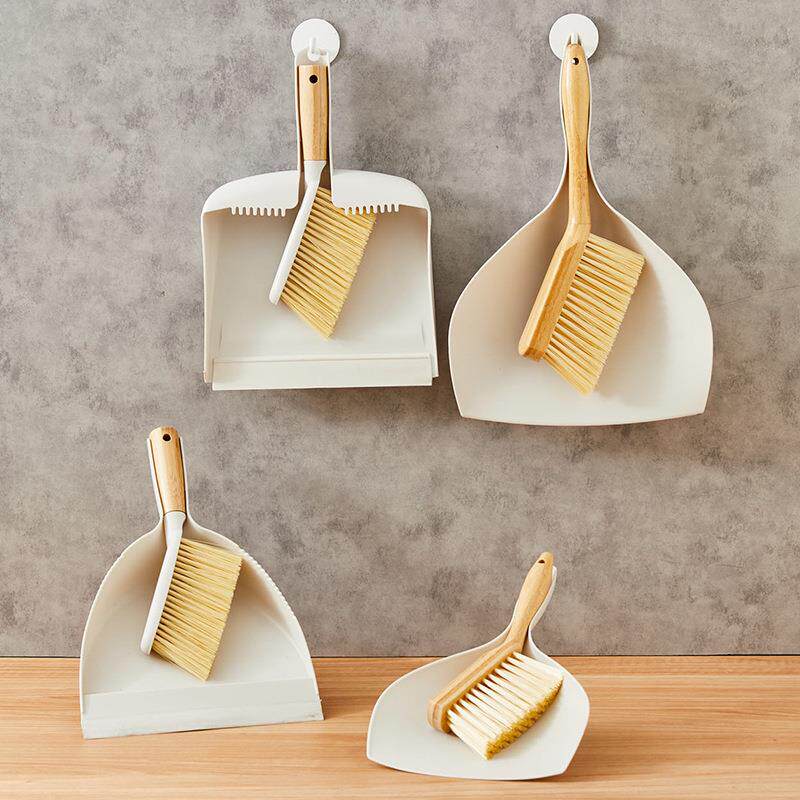 竹制手柄迷你刷子小扫把缝隙地板沙发桌面清理小扫把簸箕组合套装