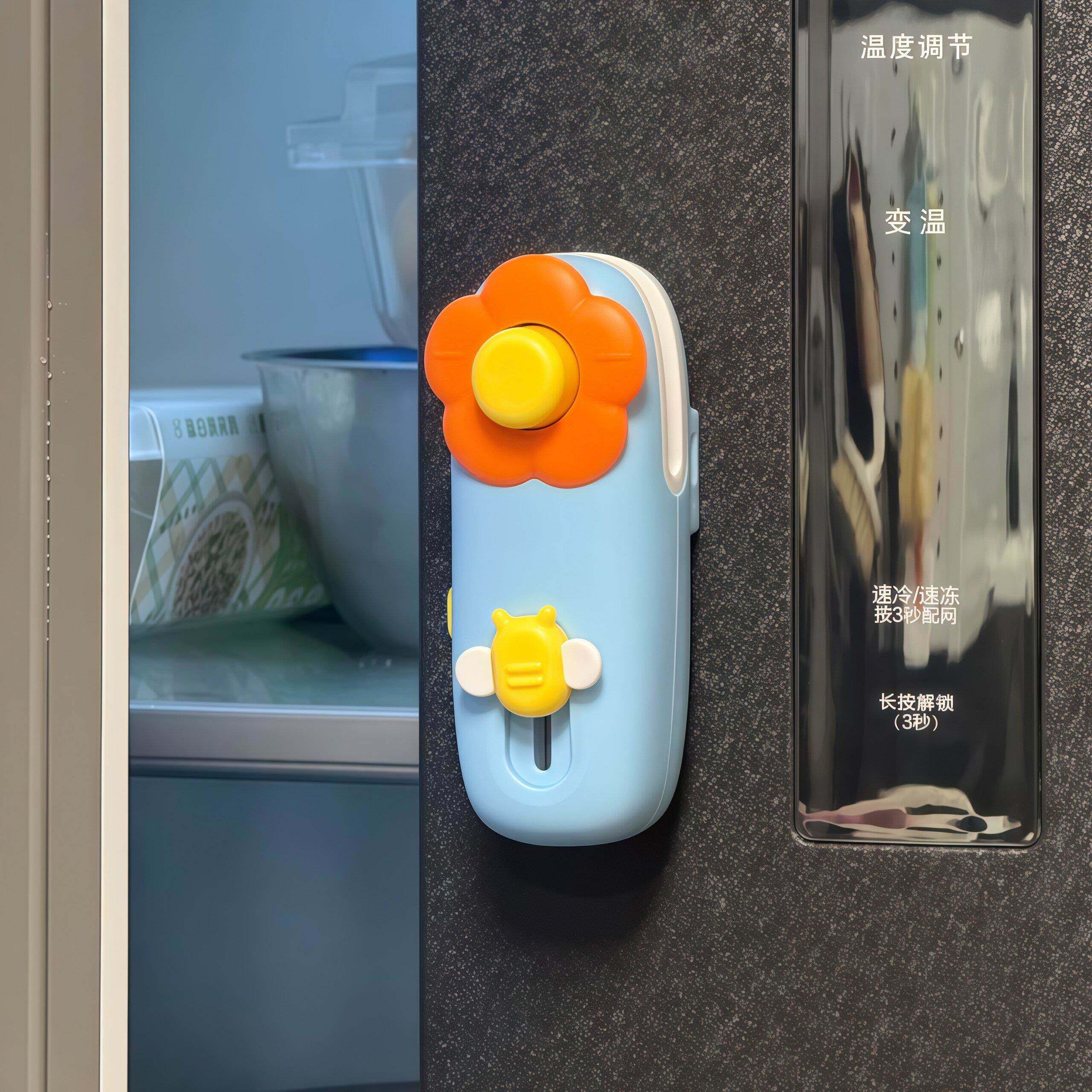 花朵封口机小型家用食物真空保鲜迷你磁吸装饰二合一快递刀冰箱贴