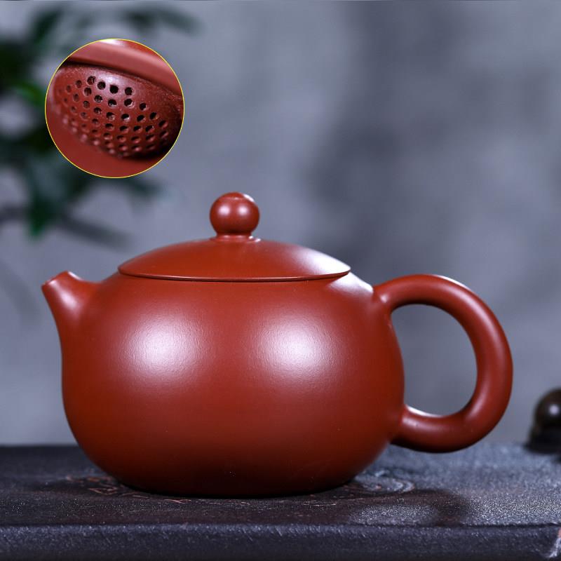 宜兴紫砂壶 原矿大红袍 西施壶 手工 茶具 球孔出水 350毫升