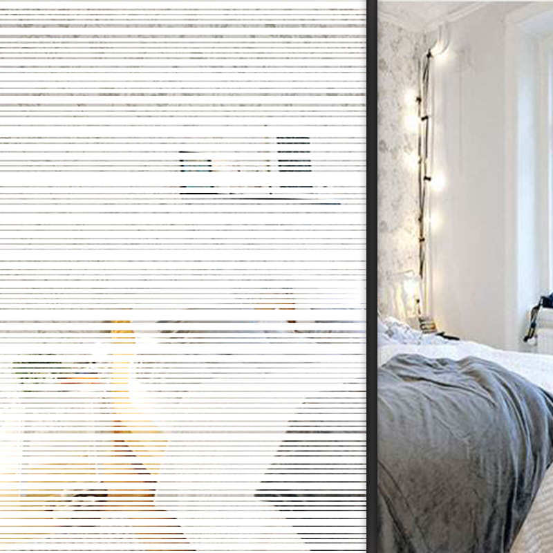 条码线装饰贴膜办公室隔断玻璃贴遮光隐私玻璃薄膜pet玻璃贴纸