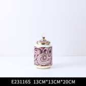 物软饰品摆件玄关电视柜北欧装 陶瓷陶瓷罐客厅家居罐子储工艺品 装