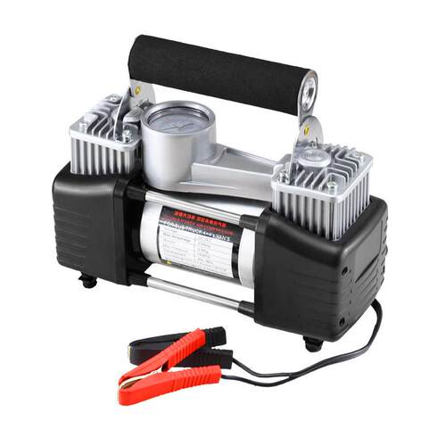 充气泵车载双缸高压12V24V便携式汽车货车打气泵车用大功率德国