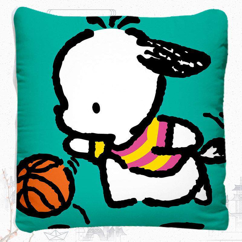 正品帕恰狗方形抱枕用40x0 CM布艺靠垫男女通日本4动漫周边小被子