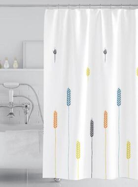 bath shower curtain with thick opaque curtain shading