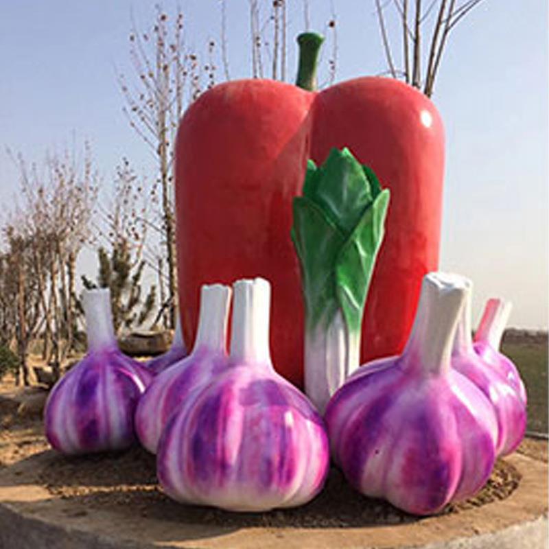 玻璃钢仿真蘑菇雕塑大型水果蔬菜模型户外种植基地园林景观摆件