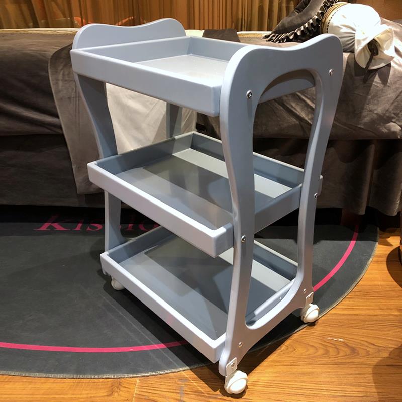 高档美容推车压缩实木三包推层美车美容院小车纹绣美甲工容具手推