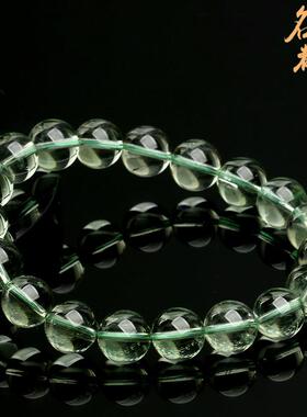 2026名都水晶 天然绿水晶圆珠手链 绿色清新款圆珠水晶手串