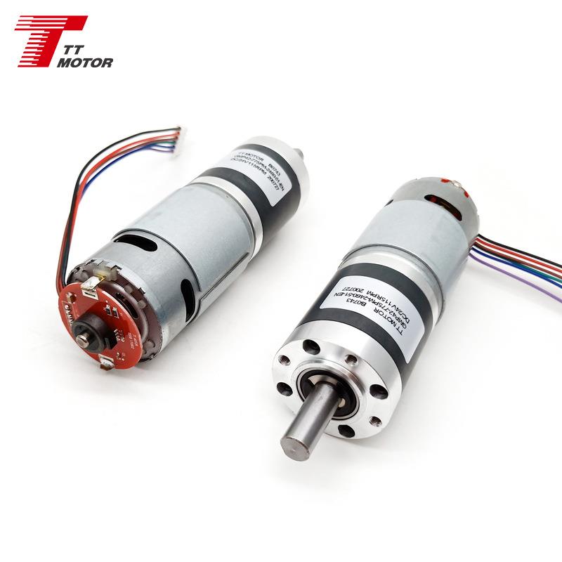 775直流减速电机配编码器机器人行星减速电机 12V齿轮减速电机