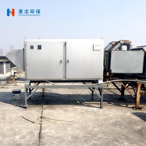 喷漆房光氧催化设备低温等离子光氧催化设备玻璃钢水洗塔