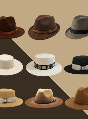 绅士复古样板房展示帽子道具摆件男女样板间礼帽衣帽间装饰品衣柜