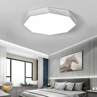 卧室灯轻奢创意个性 灯具led小主卧吸顶灯简约现代北欧几何房间灯