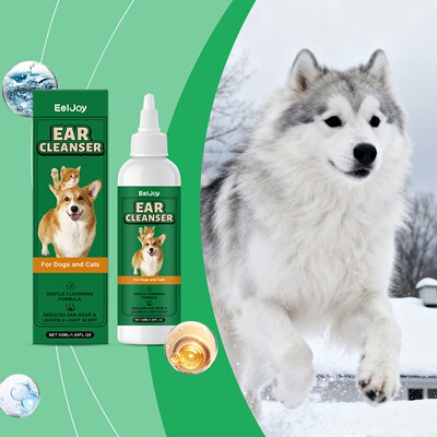 EELJOY Pet Ear Cleaner - Gentle Ingredients for Refreshing a