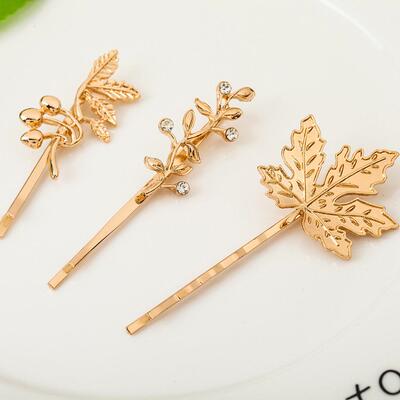 Leaf hair female maple leaf line edge clip hair accessory