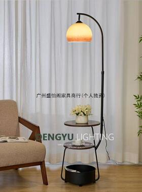 古风柚子落地客厅沙发旁40467氛围感灯古茶几美式复卧室床头柜一