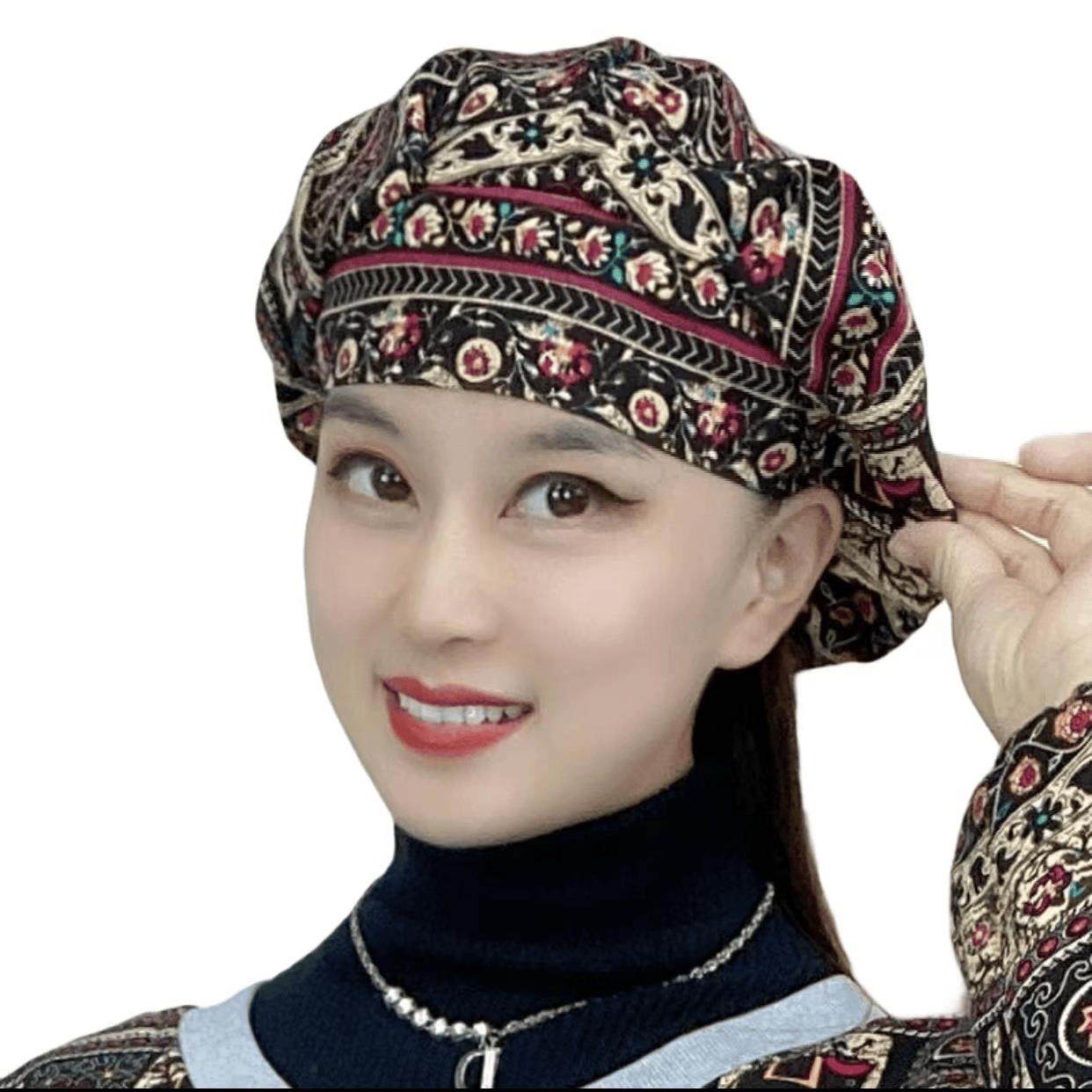 遮白发帽子女款2026新款薄款厨房帽餐饮做饭防油烟防掉发厨师帽防图片