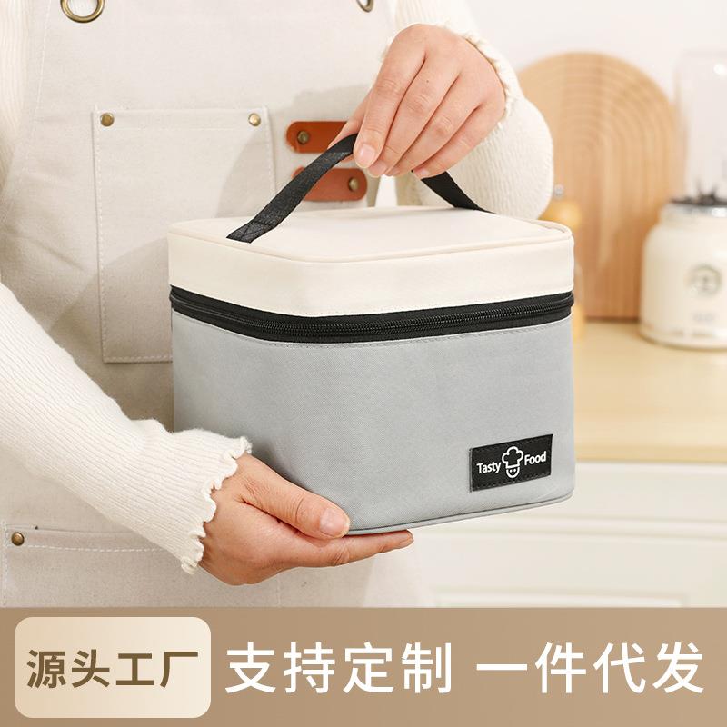 手提便当包铝膜加厚保温包打包带饭午餐包学生上班族便携饭盒袋