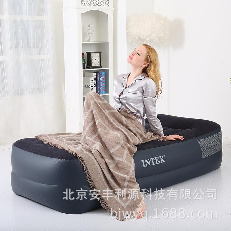 INTEX4122充气356596床双层家用加厚加高自动携午休床户外折叠垫