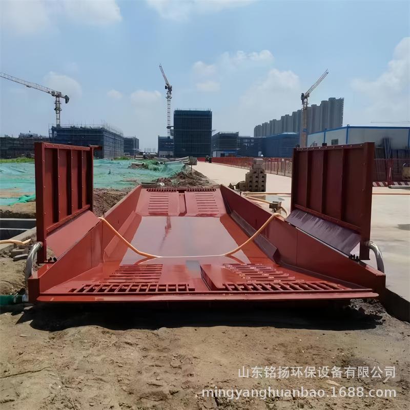 沙场煤矿工地洗车槽 土建工程运输车辆车轮涮洗池全自动洗轮机