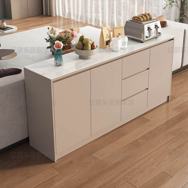 餐柜实木客厅收纳柜现代简约厨房靠墙柜沙发靠背轻奢置物收纳柜