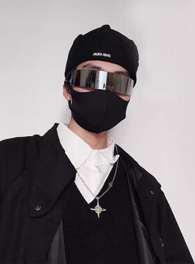 男生墨镜男款2026新款赛博朋克未来科技感眼镜科幻防光墨镜led蹦