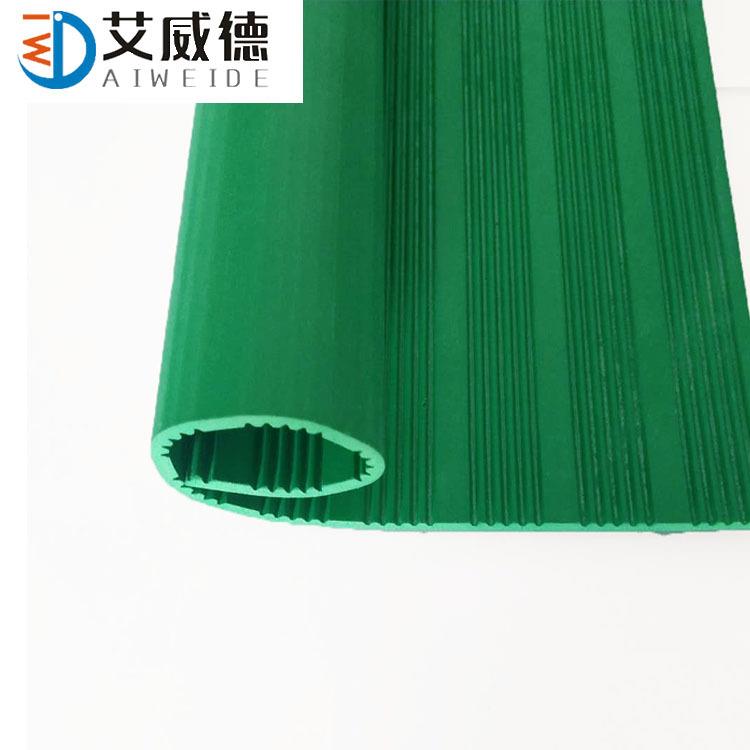 湖南5mm绿色细条纹防滑橡胶板耐磨减震铺地绝缘胶皮现货直发