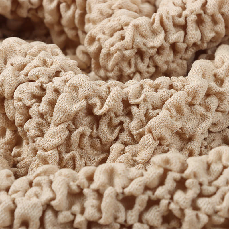 厂家现货 270g奶油云纱法式奶油风泡泡纱 素色包包箱包衣服面料