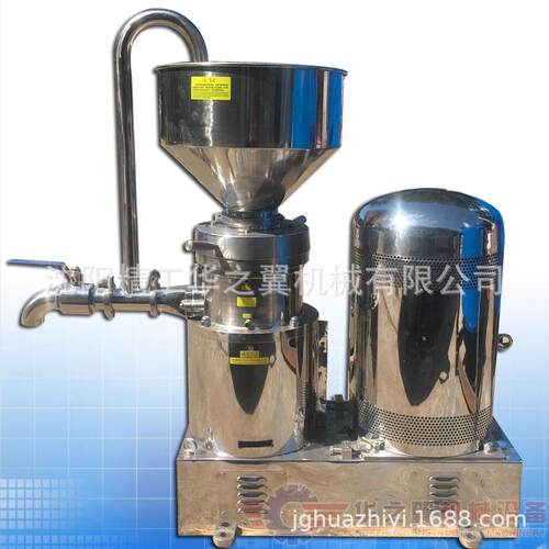 直发青岛花生酱芝麻酱辣椒酱研磨设备胶磨机 豆奶磨浆机厂家