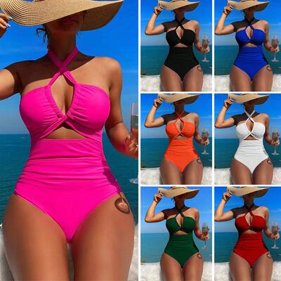 Womens One Piece Beach Swimsuit Tummy Control Bathing Suit