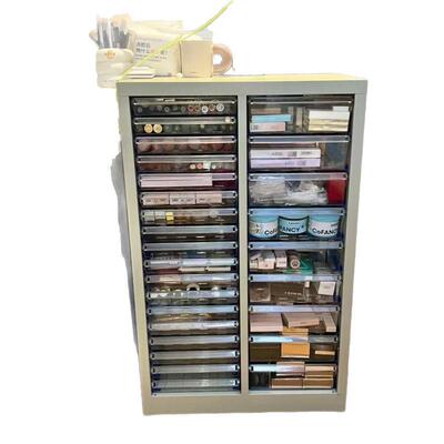 式文具收纳柜抽屉文件柜钢笔笔铅储柜物平底多层TLY美甲收纳柜