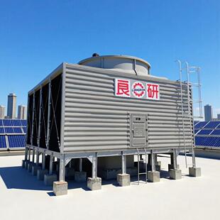 厂家供应25吨方形侧出风冷却水塔玻璃钢冷却塔横流方塔