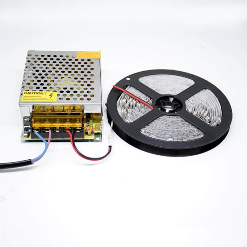 5050冰蓝色灯条12V伏冰蓝灯带LED海洋蓝软灯带天蓝色贴片软灯条