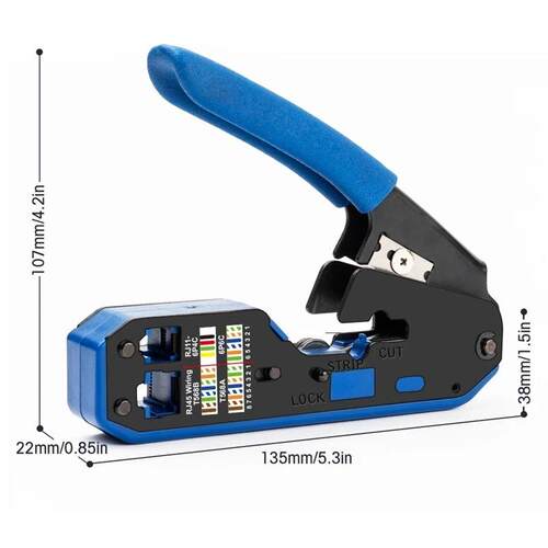 RJ45双用网线钳8P6P剥线钳网线电话线压接多功能水晶头钳子网工具