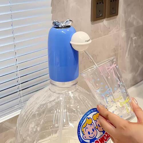 叮当 桶装水电动抽水器纯净水自动出水器小型电动抽水泵家用饮水