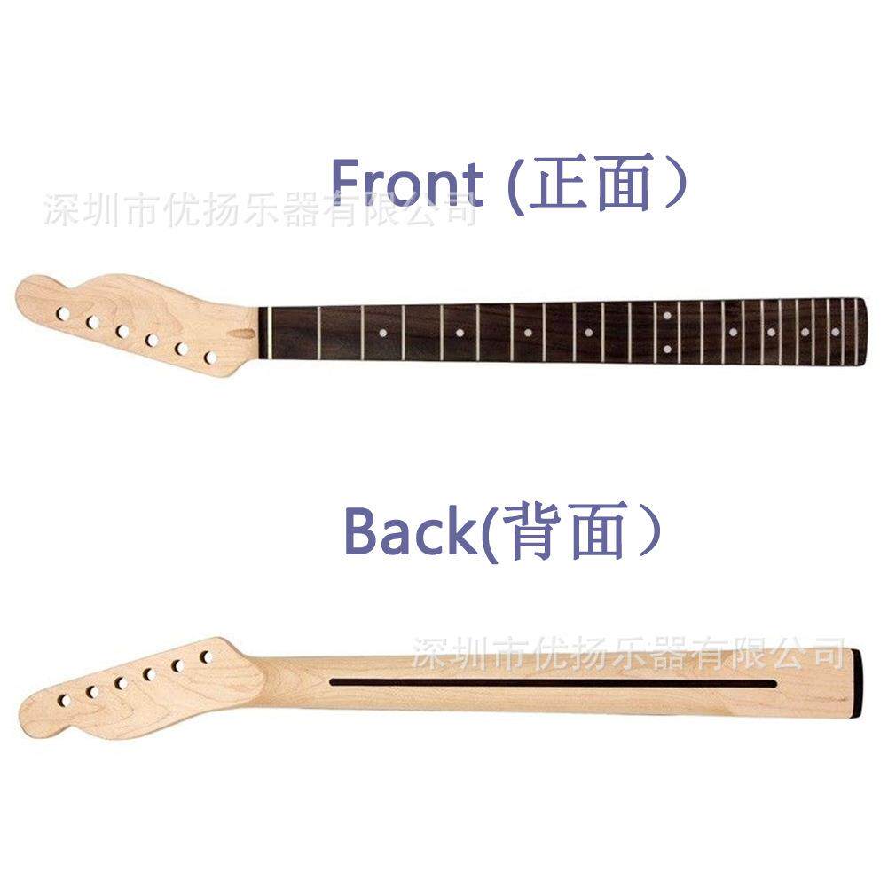 电吉他琴颈22品 枫木柄头+玫瑰木指板 Fender TELE TL 带背中线